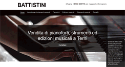 Desktop Screenshot of battistinipianofortiterni.com